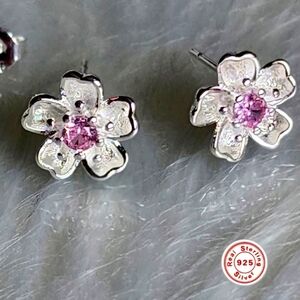 925 Sterling Cherry Blossom Earrings